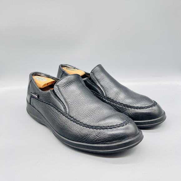 Mephisto Shoes Mens 11 Black Pebbled Leather Slip On Loafers Casual Comfort main image 8